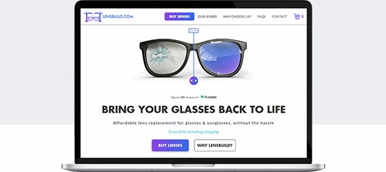 Website for lens replacement service